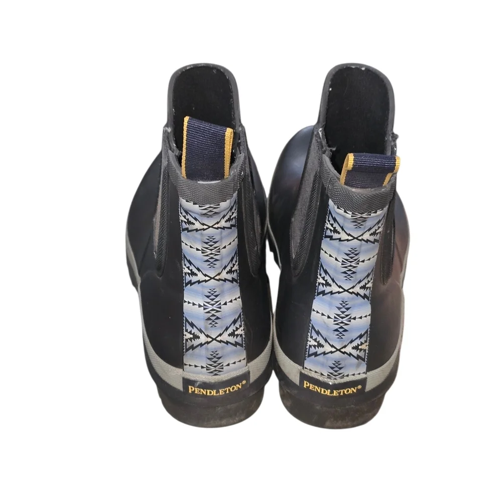 Pendleton Women's Black Chelsea Waterproof Rain Boot Size 10